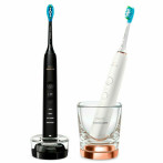 Philips Sonicare DiamondClean 9000 HX9914/57 Duo Elektriske tannbørster (62000rpm) Svart+Rosegull