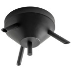 Airam Takskål t/3 ledninger - 15cm (svart)