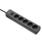 APC PME5B-GR SurgeArrest Essential Socket m/5 uttak (10A)