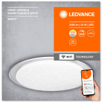 Ledvance SMART+ WiFi Orbis Sparkle Taklampe - 46cm (24W) Hvit