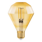 Ledvance Vintage 1906 Diamond LED-glødelampe E27 Gold - 4,5W (40W)