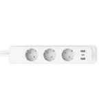 TP-Link Tapo P300-kontakt m/USB 18W - 1,5 m (3xShucko/2xUSB-A/1xUSB-C)