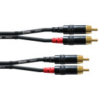 Cordial Phono Cable Stereo - 60 cm (2xRCA hann/2xRCA hann)