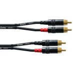 Cordial Phono Cable Stereo - 3 m (2xRCA hann/2xRCA hann)