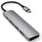 Satechi iMac-stativ m/USB-C HUB - Space Grey