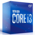 Intel S1200 Core i3 10100 Box Gen. 10 CPU - 3,6 GHz 4 kjerner - Intel LGA 1200 (m/kjøler)