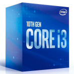 Intel S1200 Core i3 10100F Box Gen. 10 CPU - 3,6 GHz 4 kjerner - Intel LGA 1200 (m/kjøler)