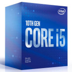 Intel S1200 Core i5 10400F Box Gen. 10 CPU - 2,9 GHz 6 kjerner - Intel LGA 1200 (m/kjøler)