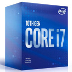 Intel S1200 Core i7 10700F Box Gen. 10 CPU - 2,9 GHz 8 kjerner - Intel LGA 1200 (m/kjøler)