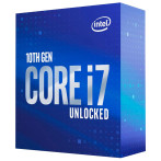 Intel S1200 Core i7 10700K Box Gen. 10 CPU - 3,8 GHx 8 kjerner - Intel LGA 1200 (m/kjøler)