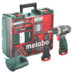Metabo PowerMaxx BS bor-/skrutrekker m/tilbehør (12V)