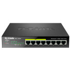 D-Link DGS-1008P/E Metal PoE+ Network Switch 8 porter - 10/100/1000 Mbps (30W)