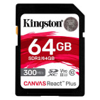 Kingston Canvas React Plus SDXC-kort 64GB V90 (UHS-II)