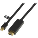 Mini Displayport til HDMI kabel m/lyd - 1m (Svart)