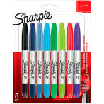 Sharpie Twintip Permanent Markers (8 farger)