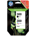 HP 300 multipack blekkpatron (200 sider) Svart+farge