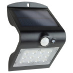 REV Butterfly LED Solar Vegglampe m/Sensor (1,5W) Sort