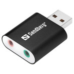 Sandberg stereolydkort (USB-A/3,5 mm)