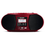 Technisat DigitRadio 1990 DAB+/FM-radio m/CD + Bluetooth (rød)