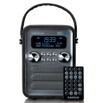 Lenco PDR-051 DAB+/FM-radio m/alarm (BT/USB/SD) Svart