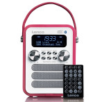 Lenco PDR-051 DAB+/FM-radio m/alarm (BT/USB/SD) Rosa/Hvit