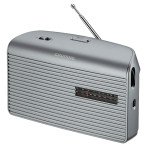 Grundig Music 60 VHF/MW Radio m/Antenne (3,5mm) Sølv
