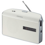 Grundig Music 60 VHF/MW Radio m/Antenne (3,5 mm) Hvit/Sølv