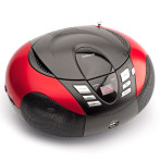 Lenco SCD-37 Boombox m/USB (CD/AUX/MP3/AM/FM) Rød