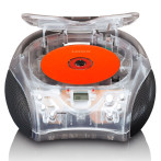 Lenco SCD-24 Boombox (CD/FM/3,5 mm) Gjennomsiktig
