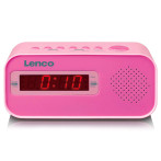 Lenco CR-205 Barneklokke Radiovekkerklokke (dobbel alarm) Rosa