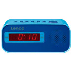 Lenco CR-205 Barneklokke Radiovekkerklokke (dobbel alarm) Blå