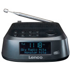 Lenco CR-605 Klokkeradio Vekkerklokke m/FM/DAB+ radio (søvntimer)