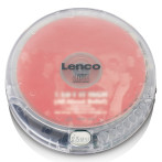 Lenco CD-012TR bærbar CD-spiller med hodetelefoner (CD/3,5 mm/USB)