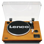 Lenco LS-55WA Platespiller m/støvdeksel (Bluetooth/USB/AUX/RCA) valnøtt