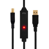 USB kabel Aktiv (A han/B han) - 5m