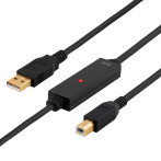 USB kabel Aktiv (A han/B han) - 10m
