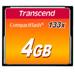 Transcend CompactFlash-kort 4 GB (133x)