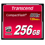 Transcend CompactFlash-kort 256 GB (800x)