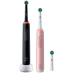 Oral-B PRO 3 3900 Elektrisk tannbørste (Black-Pink Edition) 2pk