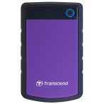 Transcend StoreJet 25H3 ekstern HDD-harddisk 2TB (USB-C) 2,5 tm - lilla
