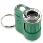 Carson MicroMini lommemikroskop m/LED (20x) Grønn