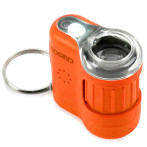Carson MicroMini lommemikroskop m/LED (20x) oransje