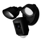 Ring Floodlight Cam Plus overvåkingskamera m/kabel - 1080p (WiFi) Svart