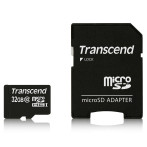 Transcend Micro SDHC-kort med adapter 32GB (UHS-I)