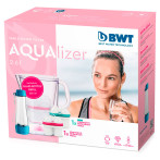 BWT Aqualizer Filtreringsdispensersett - 2,6 liter (4 stk) Hvit