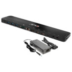 Club 3D-dokkingstasjon 120W 11 porter (HDMI/DisplayPort/USB-C/USB-A/RJ45)