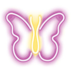 Neolia Neon LED-lampe - Butterfly (USB) Rosa