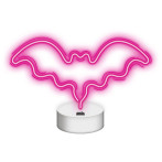 Neolia Neon LED Lampe m/Stativ - Bat (Batteri/USB) Rosa