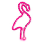 Forever Neon LED-lampe - Flamingo (Batteri/USB) Rosa