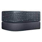 Logitech ERGO K860 Pan Nordic trådløst tastatur med håndleddsstøtte (2,4 GHz/Bluetooth)